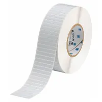 Pre-Cut Label Stock Roll: 1/4 in x 2 in, 2 13/64 in x 1/4 in, Polyimide, White (Gloss) (MPN THT-48-718-10)