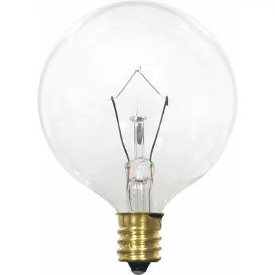 LEDVANCE/ SYLVANIA Incandescent Bulb: Candelabra Screw (E12), Incandescent, (G) Globe - Candelabra Screw Base (E12) Lamps