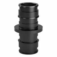 ZURN Barbed Fitting Coupling: 25/64 in ID x 25/64 in ID x 1/2 in Pipe Size, Barbed, Polymer (MPN QEPC33X)