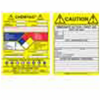 BRADY Tag Insert: Plastic, Rectangle, 5 3/4 in Ht, 7 5/8 in Wd, 0.015 in Thick - Safety