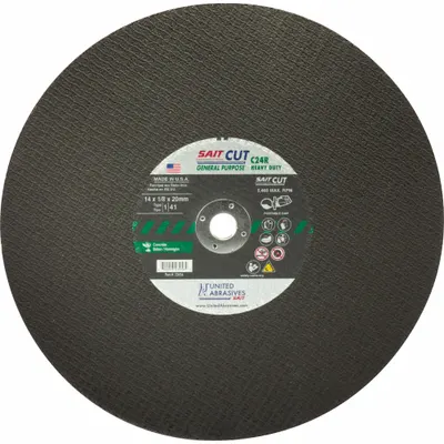 UNITED ABRASIVES-SAIT C24R Type 1 Cut-Off Wheel - Cut-Off Wheels for Concrete & Masonry