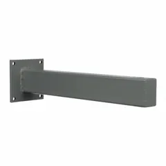 Surface-mount bracket kit for electric wall and ceiling heaters. Outside dimensions 18-1/4 x 13-5/8 x 3-1/4 inches with a 17-inch frame extension. Gray finish. Designed for heaters rated 20 to 30 kW, compatible with model 7130602.
