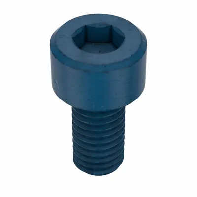 METRIC BLUE Socket Head Cap Screw: M5x0.80 Thread Size, 10 mm Lg, Std, Blue Phosphate - Metric System Standard Socket Head Cap Screws