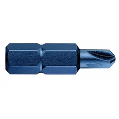 This 5-pack of #1 Torq-Set insert bits features a standard hex shank for use with power tools. Made from S2 steel with a rust-preventative finish, these bits are designed for driving Torq-Set fasteners in assembly applications. Not impact rated. Bit holder not included.