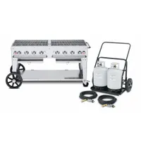 Gas Grill: Propane, 8 Burners, 129,000 BtuH Heating Capacity, 36 in Overall Ht, 28 in Overall Dp (MPN MCC-60)