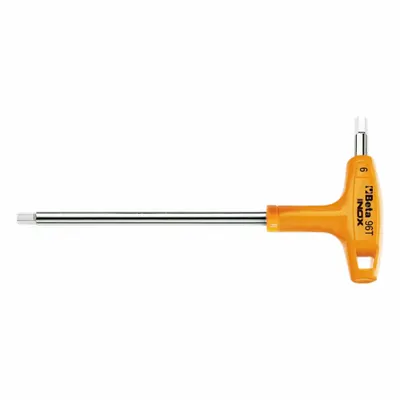 BETA Hex Key: 0 Ball Ends, 7 mm Tip Size, Metric, Long, Stainless Steel, Satin - Stainless Steel Hex Keys