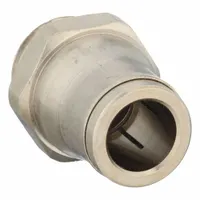 LEGRIS Push-Fit Adapter Fitting: 8 mm OD x 1/4 in Pipe Size, Push-to-Connect x MBSPP, Brass, Silver (MPN 3601 08 13)