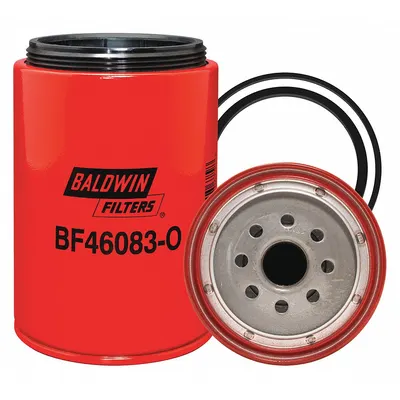 BALDWIN FILTERS Fuel Filter: Spin-On, 4 1/2 in Outside Dia, 1"-14 Thread Size, Cellulose - Spin-On Fuel Filters