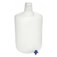 APPROVED VENDOR Carboy: 19.98 L, 5.28 gal, LDPE, 83 mm Body Dia, Spigot, 2 Handles, 1 Spigot (MPN 49H037)