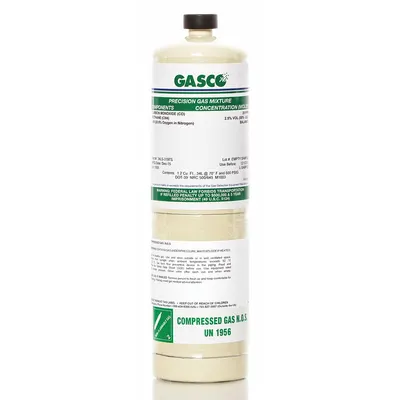 GASCO 34LS-17A-0.846 Disposable Butane Calibration Gas (0.846%, 44.5% LEL) - Calibration Gases for Portable Gas Detectors
