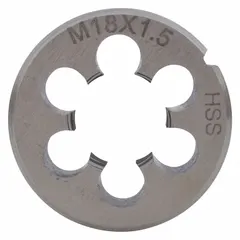 Solid shaft or adapter with 1-1/2in outer diameter and M18x1-1/2 thread. Used as a replacement component for model 1PZ38 tools. Suitable for industrial drilling or fastening applications.