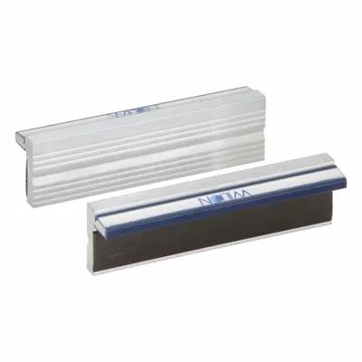 WILTON Magnetic Jaw Cap: Aluminum, For 4 1/2 in Vise Jaw Wd, 4 1/2 in Jaw Cap Wd - Magnetic Vise Jaw Caps