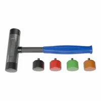 Replaceable Tip Hammer: Urethane, 1 1/2 lb Head Wt, 1 1/2 in Tip Dia, 11 1/2 in Overall Lg, Zinc (MPN AM2ZRTCG)