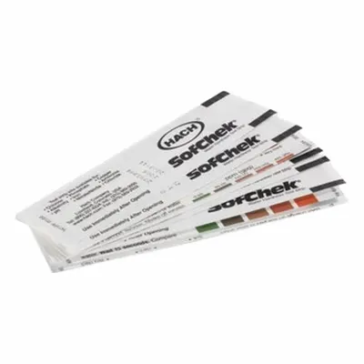 HACH Chemical Test Strips: Test Strips, 250 Tests, 4 3/4 in Overall Lg - Single-Parameter Test Strips