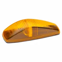 GROTE Clearance Marker Lamp: Marker Light, LED, Rectangular, Amber, Bracket, Blunt Cut Wires (MPN 47183)