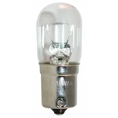 Approved Vendor 3497 T6 Tubular Incandescent Lamp, BA15s Base, 12.8V AC