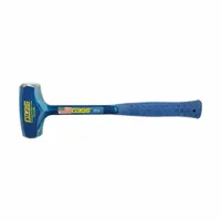 Sledge Hammer: Steel Handle, 4 lb Head Wt, 1 3/8 in Dia, 16 in Overall Lg, Round Shape, Plain Grip (MPN B3-4LBL)