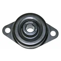 SEALMASTER 2 Bolt Flange Bearing: Radial Ball, 1 1/8 in Bore, Steel, Set Screws, 5 3/8 in Lg (MPN SRF-18)