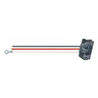 GROTE Pigtail: Blunt Cut/Ring Terminal/PL-3 Connector, 3 Wires, 12 1/2 in Wire Lg, 2 Connectors (MPN 67090)