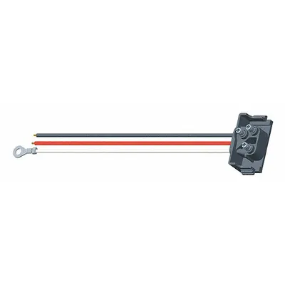 GROTE Pigtail: Blunt Cut/Ring Terminal/PL-3 Connector, 3 Wires, 12 1/2 in Wire Lg - Automotive Pigtails