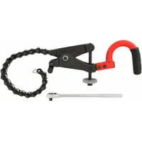 RIDGID Pipe Cutter: 1 1/2 in – 6 in OD Cutting Capacity, Ratcheting Chain Cutter, 17 in Tool Lg (MPN 69982)