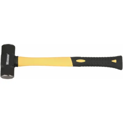 WESTWARD Steel Engineering Hammer: Fiberglass Handle, 3 lb Head Wt, 1 1/2 in Dia - Steel Engineering Hammers