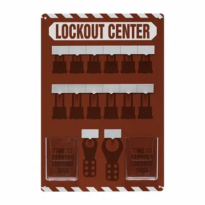 OEM APPROVED VENDOR KST812 Lockout Tagout Station Shadow Board - Lockout Tagout Station Shadow Boards