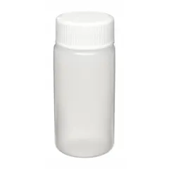 HDPE Scintillation Vial, 20 mL, White, Round Bottom, Self-Standing, 22-400 mm External Thread, with Closure
