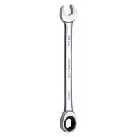 WESTWARD Combination Wrench: Alloy Steel, Chrome, 25 mm Head Size, 13 in Overall Lg, Std, Rounded (MPN 54PN64)