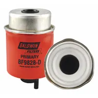 BALDWIN FILTERS Fuel Filter: Cartridge, 5 5/16 in Overall Lg, 3 1/4 in Outside Dia, Cellulose, JCB (MPN BF9828-D)