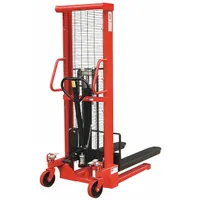 DAYTON Stacker: 2,000 lb, 43 in L x 6 1/4 in W Fork, 63 in L x 28 1/2 in W x 72 in H Overall Dim