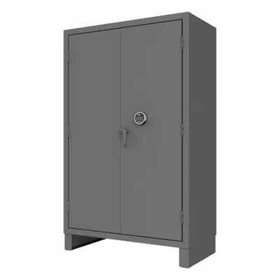 DURHAM MFG Industrial Shelf Cabinet with Swing Handle & Electronic Keypad - Industrial Shelf Cabinets