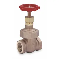 MILWAUKEE VALVE Gate Valve: 3/4 in, Bronze, Non-Rising, FNPT x FNPT, 400 psi Max. Pressure (CWP) (MPN 1176-3/4")
