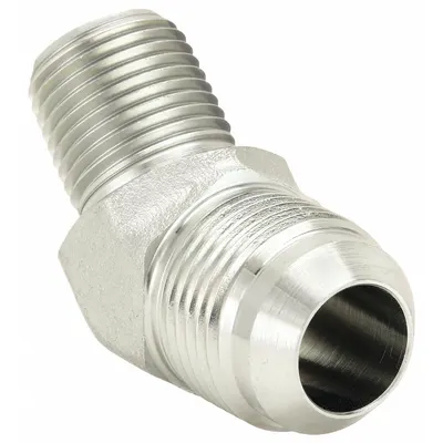 AEROQUIP Hydraulic Hose Adapter: 1/2 in x 3/4 in Fitting Size, Male x Male, NPTF x JIC - NPTF-to-JIC Steel Hydraulic Hose Adapters