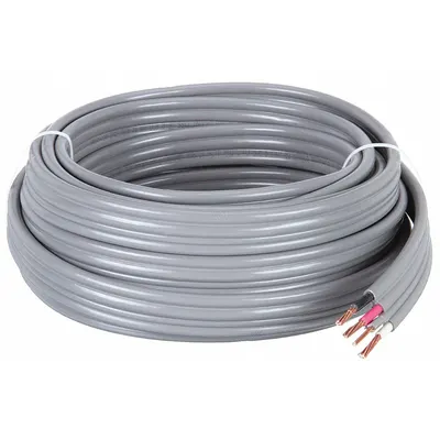 ROMEX Underground Feeder Cable: UF-B, 8 AWG, 3 Conductors, Black/Red/White, 25 ft Overall Lg - UF-B Underground Feeder Cables
