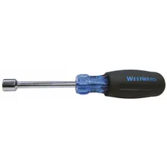 Standard nut driver with a 5 mm metric tip size, designed for driving and removing hex nuts and bolts. Features a hollow round shank that accommodates long threaded rods. Without magnetized tip. Suitable for assembly, maintenance, and repair tasks.
