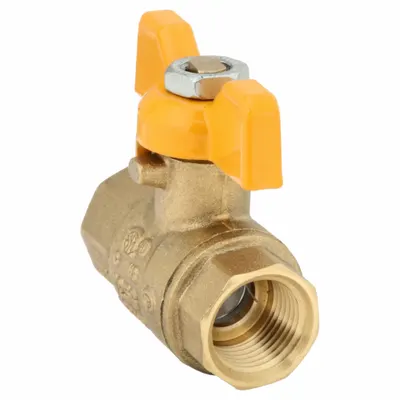 OEM APPROVED VENDOR Brass Ball Valve, 3/8 in, FNPT x FNPT, Full Port, Tee Handle - Brass Ball Valves