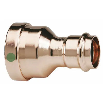 VIEGA PROPRESS Crimp Fitting: Straight, 3 in CTS x 2 1/2 in CTS size, Press-fit x Press-fit - Plumbing Copper & Bronze Press Tube Fittings