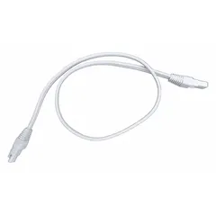 This linking cable interconnects compatible task lights for continuous illumination in under-cabinet and accent lighting setups. Measures 24 in length, 1 in width, and 1 in height. Includes linking cable.