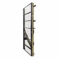 WIRECRAFTERS Aisle Guard Side Panel: 1 Bays, 45 in x 1 1/4 in x 144 in, 10 ga, Steel, Powder Coated (MPN BACK4812S)