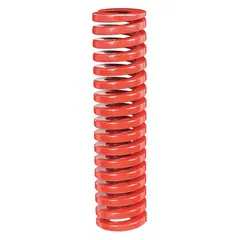 Cylindrical die spring with closed and ground ends, made from silicon wire. Part of the ISO-D series, this 2-pack provides controlled force for stripping, ejecting, and lifting in stamping and forming dies. Length: 7 1/64 in.