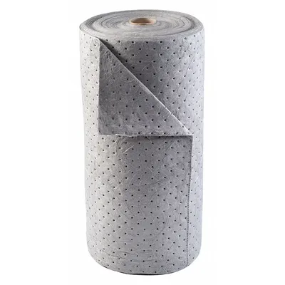 CONDOR Sorbent Roll: Gray, Polypropylene, 150 ft Roll Lg, 30 in Roll Wd - Sorbent Rolls