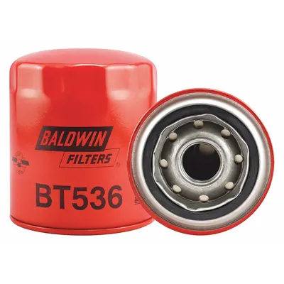 BALDWIN FILTERS Oil Filter: BT536, 1-12 Thread Size, 4 3/8 in Overall Ht - Spin-On Oil Filters
