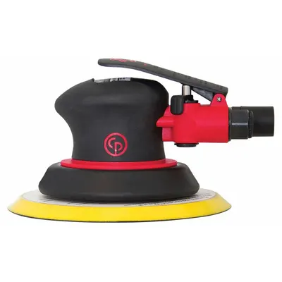 CHICAGO PNEUMATIC Air Orbital Sander: 6 in Disc, Hook and Loop, 3/16 in Orbit, Non-Vacuum - Non-Vacuum Random Orbital Sanders