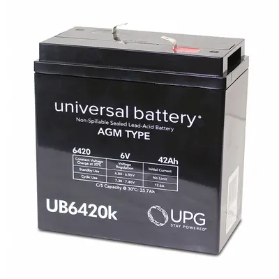 OEM Sealed Lead Acid Battery: 6V DC - AGM Sealed Lead Acid Batteries