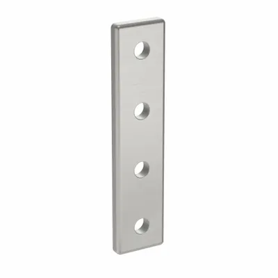 FATH INC. Joining Plate: Straight Flat Plate, 20 Series, 78 mm x 18 mm x 4 mm, For 5 mm Slot Wd - Plate Connectors