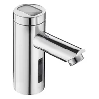 SLOAN Bathroom Sensor Faucet: Optima, Brass, Chrome Finish, Single-Post, Battery/Solar, Aerated (MPN EAF275-ISM)