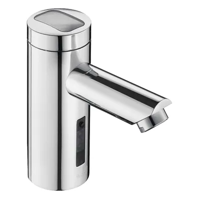 SLOAN Bathroom Sensor Faucet: Optima, Brass, Chrome Finish, Single-Post, Battery/Solar - Single-Post Sensor Bathroom Faucets