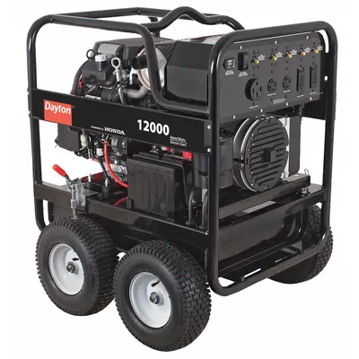Dayton Portable Generator: Conventional, Gasoline, 12,000 W Running, 19,600 W Starting - Conventional Generators