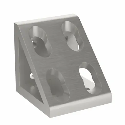 80/20 Inside Corner Bracket: Gusseted Inside-Corner Bracket, 25 Series, 50 mm x 47 mm x 50 mm - Inside Corner Brackets